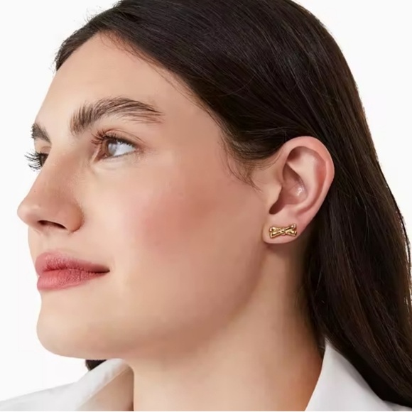 Kate Spade Double Bow Earrings - Picture 2 of 4